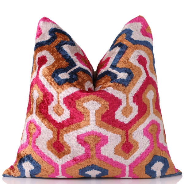 Handmade Geometric Velvet Pillow – 20x20