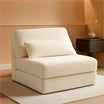 Beige Sleeper Sofa Bed Single Size | Boho Floor Lounger UK