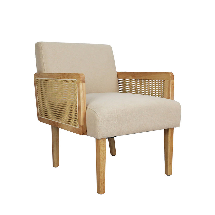 Levede Rattan Lounge Armchair-0