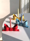 Ceramic Girl Bow Tie Candle Holder | Boho Home Decor UK