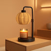 Boho Woven Candle Warmer Lamp with Timer | Dimmable Light UK