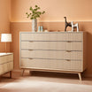 White Fluted 9-Drawer Dresser 54