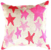 Handmade Pink Star Velvet Throw Pillow | Boho Cushion UK