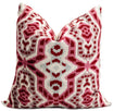 Ikat Velvet Throw Pillow 20x20
