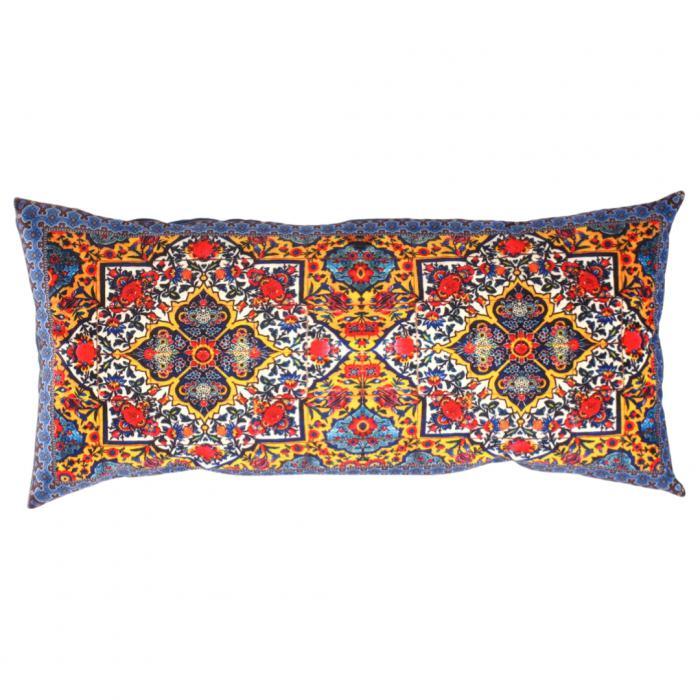 Canvello Traditional Design Velvet Pillow - 15'' X 30''-0