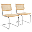 Rattan Dining Chairs Set of 2 | Boho Cesca Style Seating UK